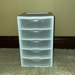 5 Plastic Drawer Compartment